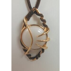 Mystical Claw Eye Pendant Suede Cord Necklace Boho Jewelry Unique OAK